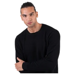 Liam Knit Crew Neck Black