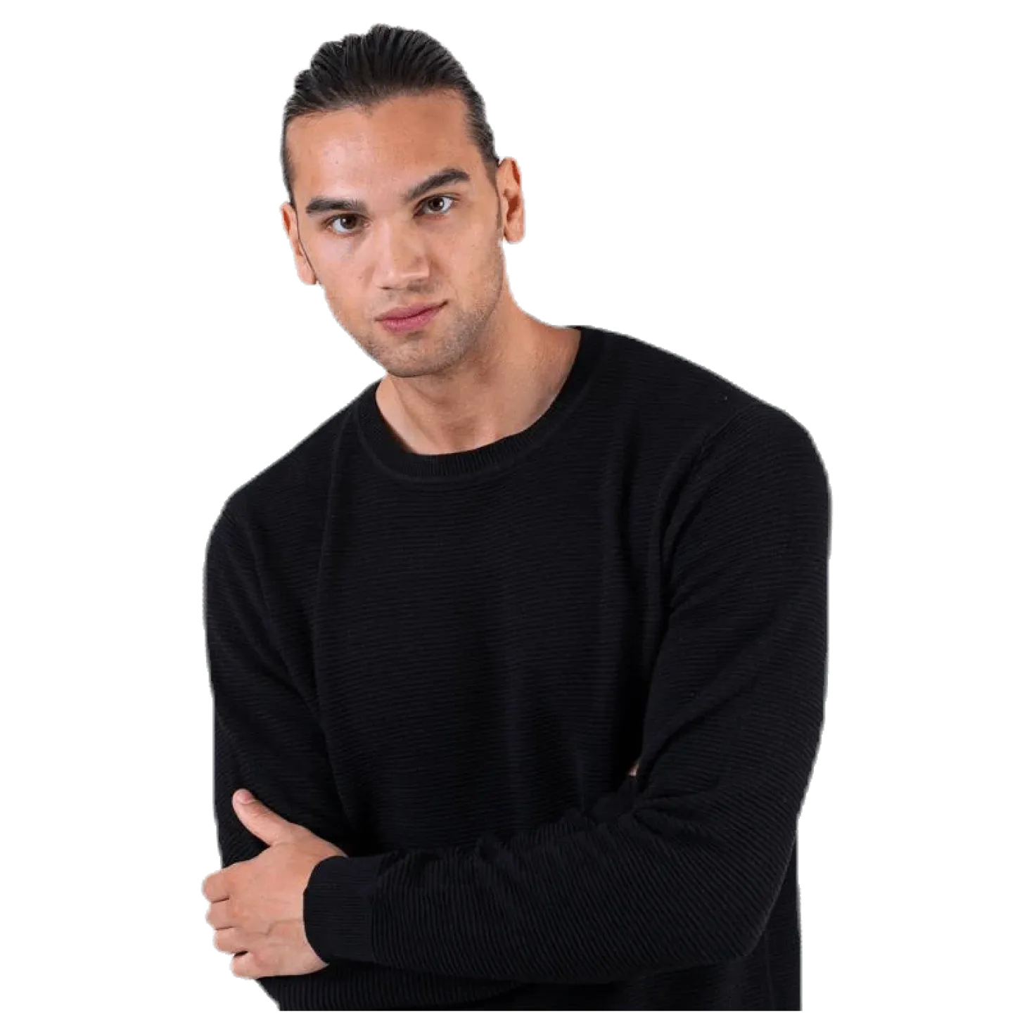 Liam Knit Crew Neck Black