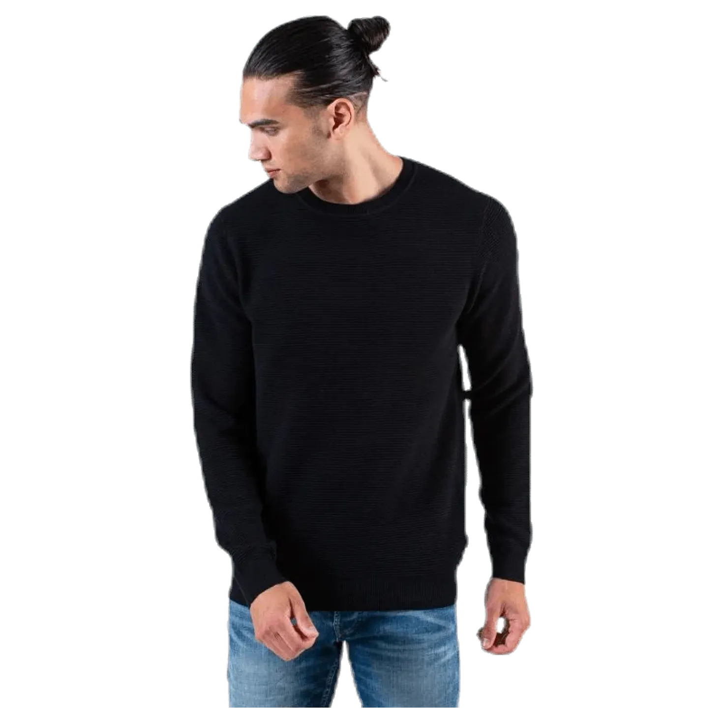 Liam Knit Crew Neck Black