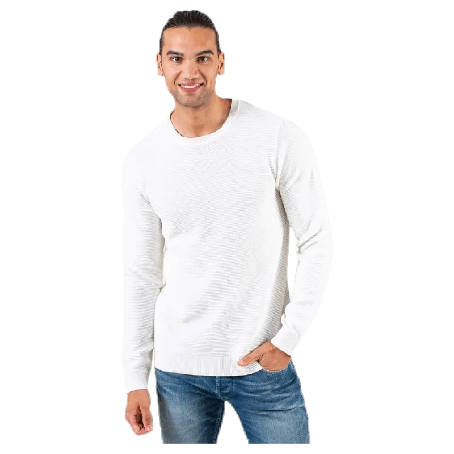 Liam Knit Crew Neck Grey