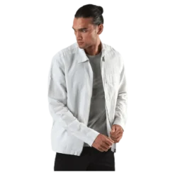 Life Linen Shirt Ls One Pocket White