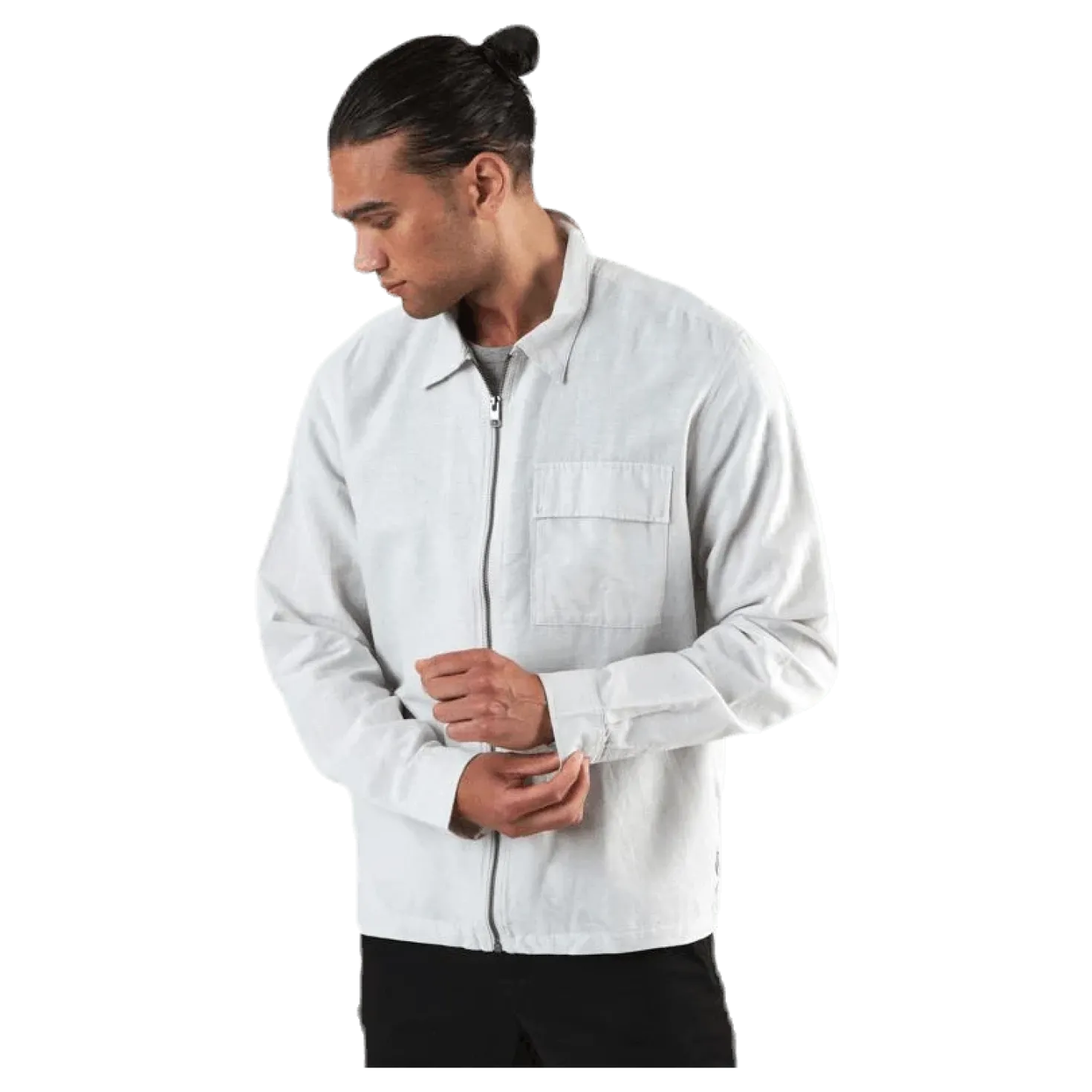 Life Linen Shirt Ls One Pocket White