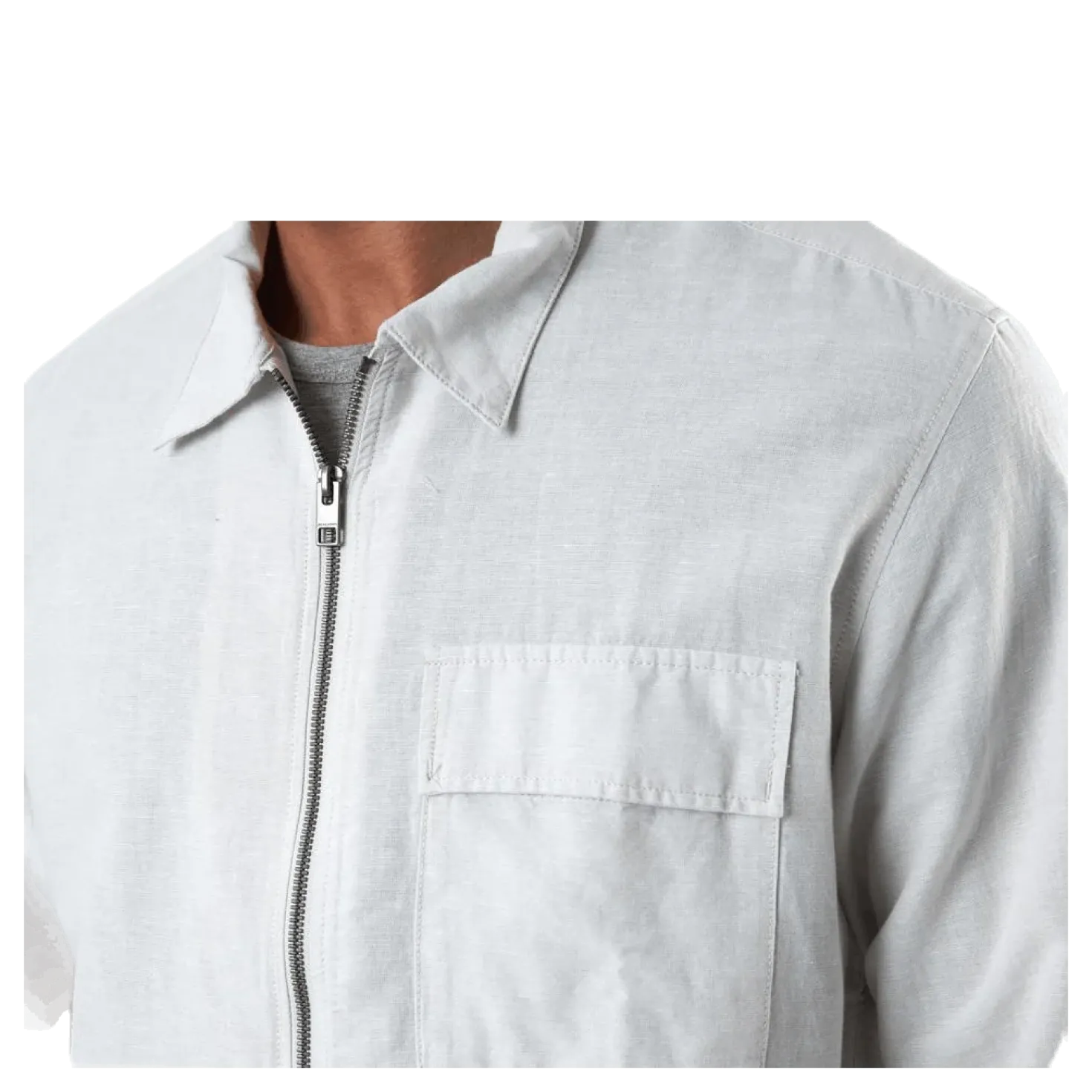 Life Linen Shirt Ls One Pocket White
