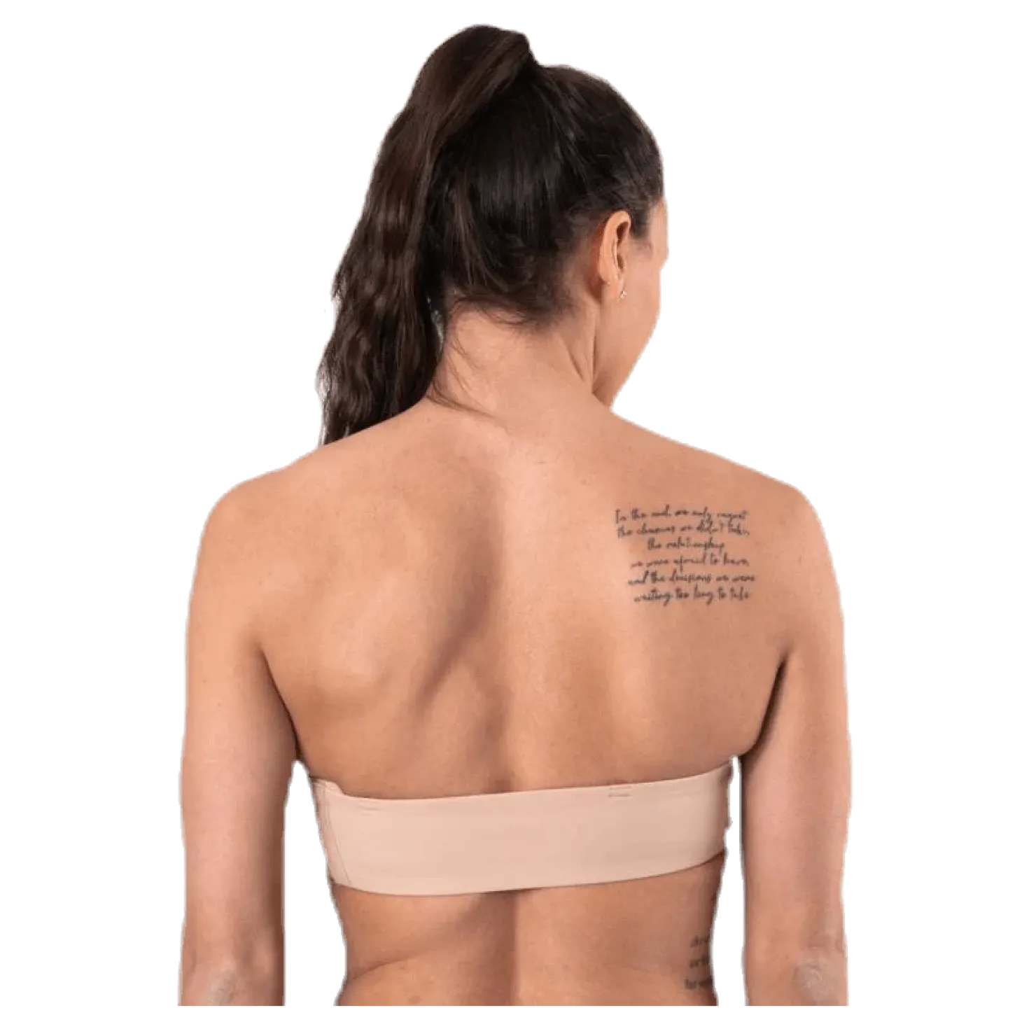 Light Lined Strapless Beige