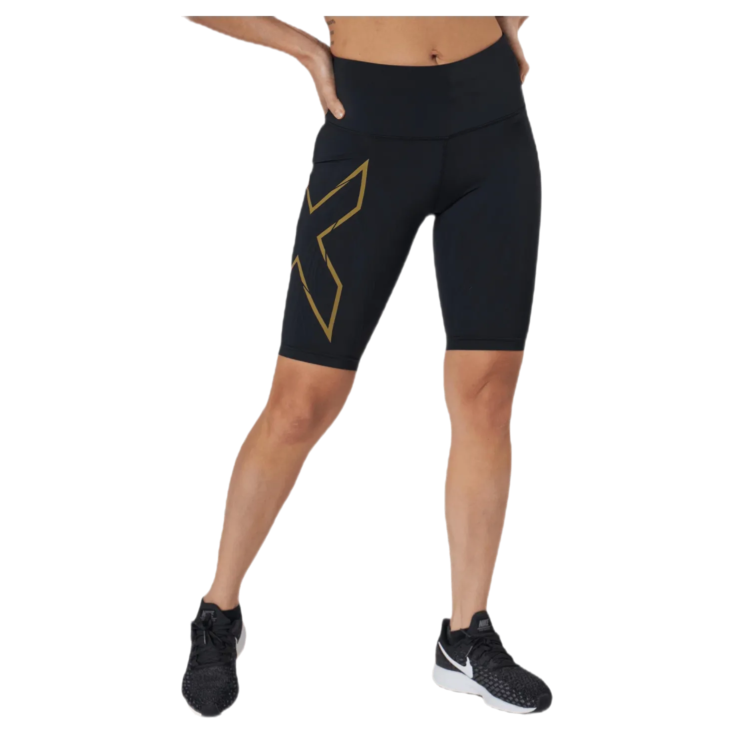 Light Speed Mid-Rise Compression Black/Gold