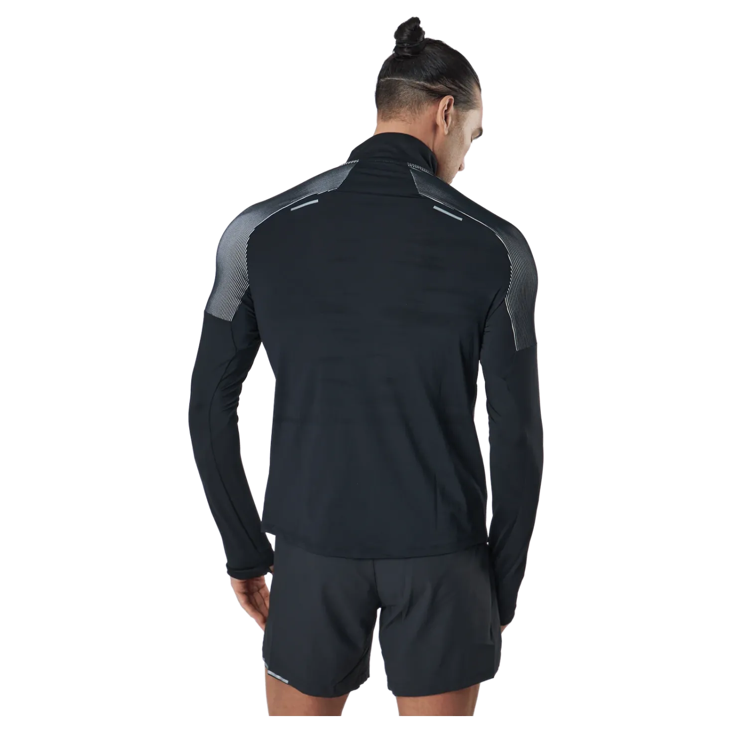 Light Speed 1/2 Zip Black/silver Reflective