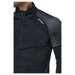 Light Speed 1/2 Zip Black/silver Reflective