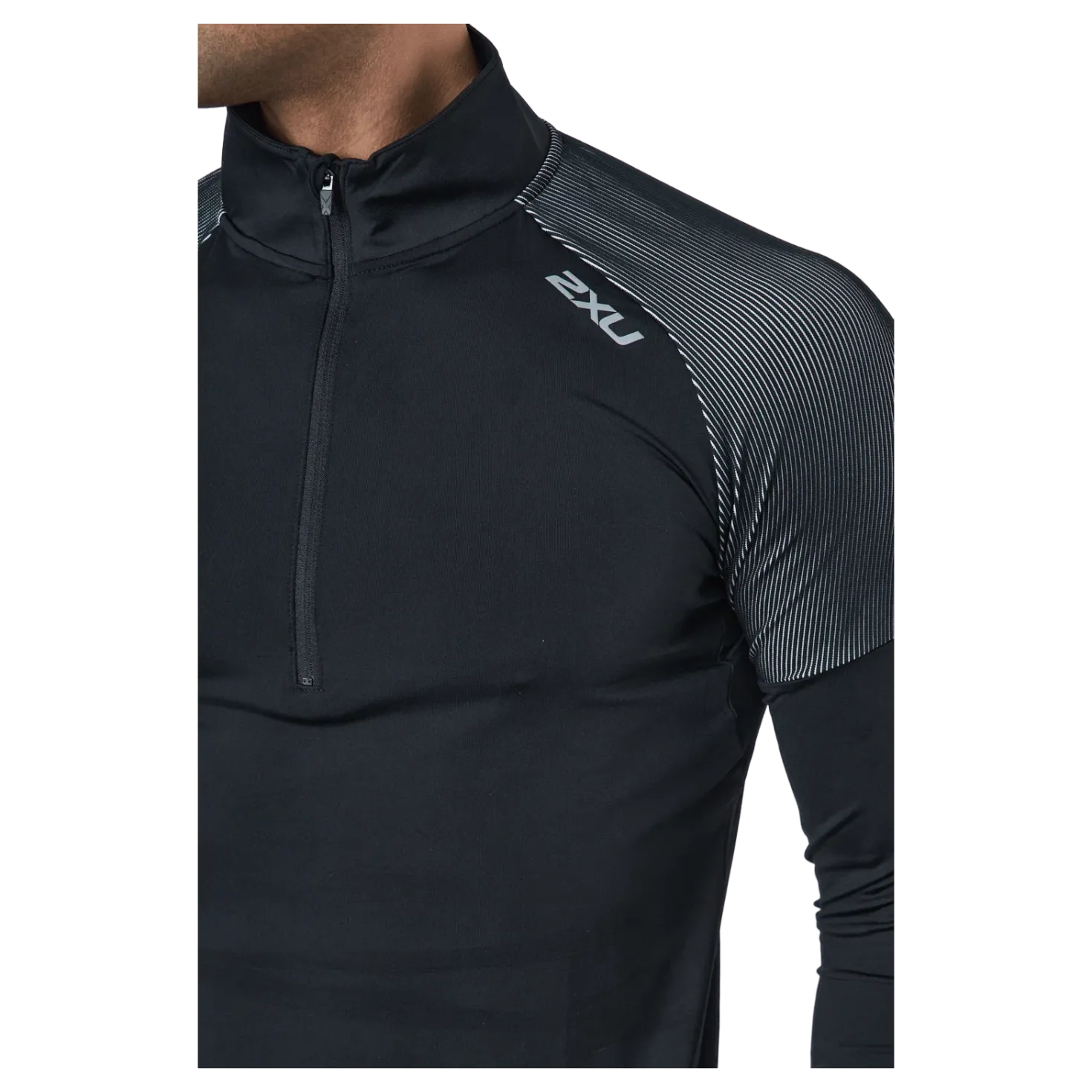 Light Speed 1/2 Zip Black/silver Reflective