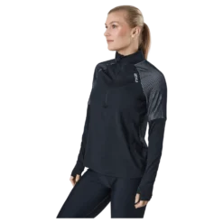 Light Speed 1/2 Zip Black/silver Reflective