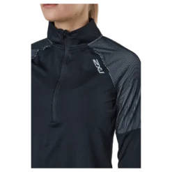 Light Speed 1/2 Zip Black/silver Reflective