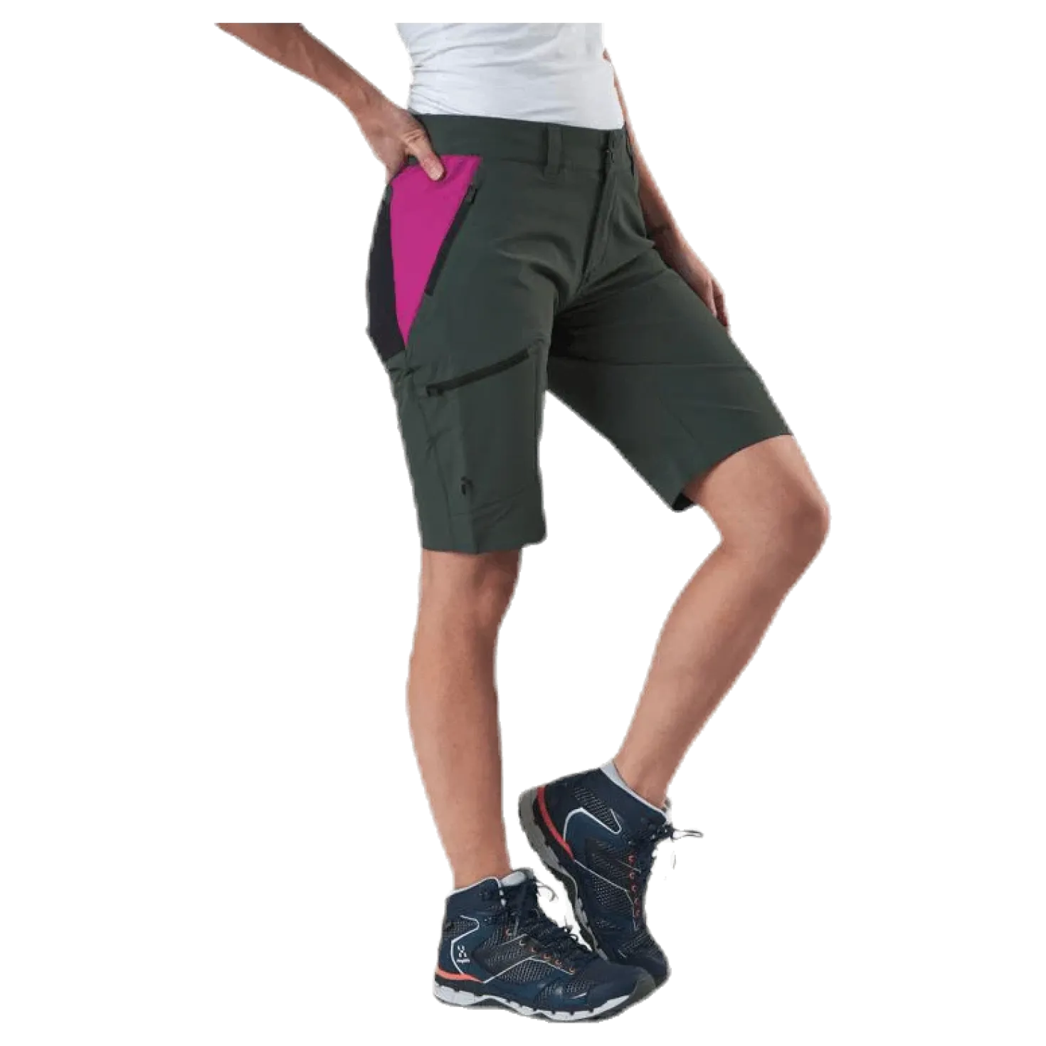 Light SS Carbon Shorts Pink/Green