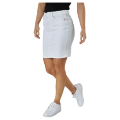 Lili Mw Denim Skirt White
