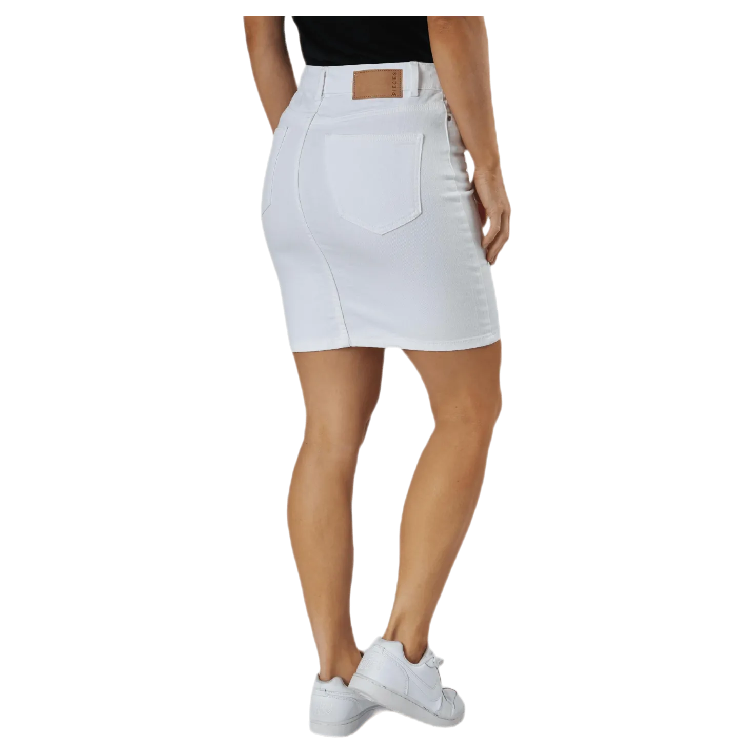 Lili Mw Denim Skirt White