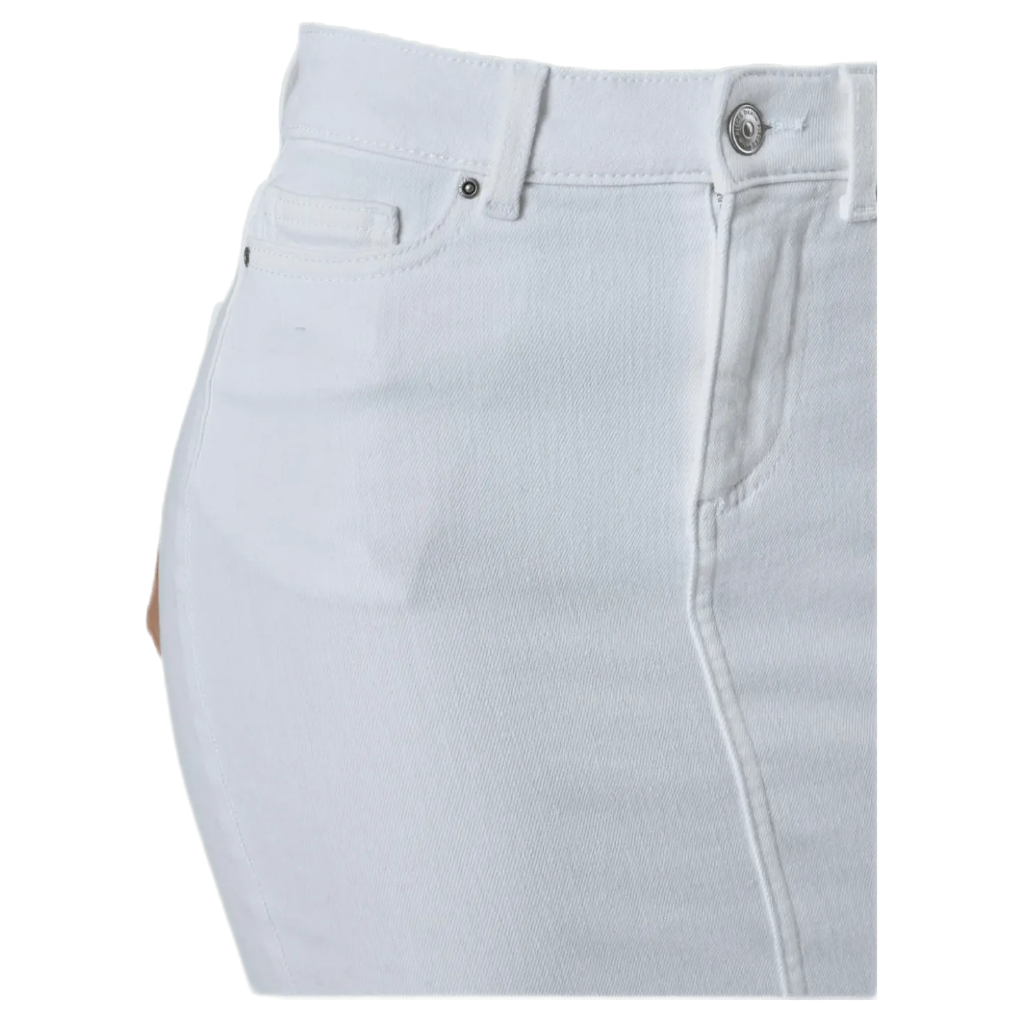 Lili Mw Denim Skirt White