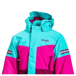 Lilletind Insulated Kids Jacket Pink/Green