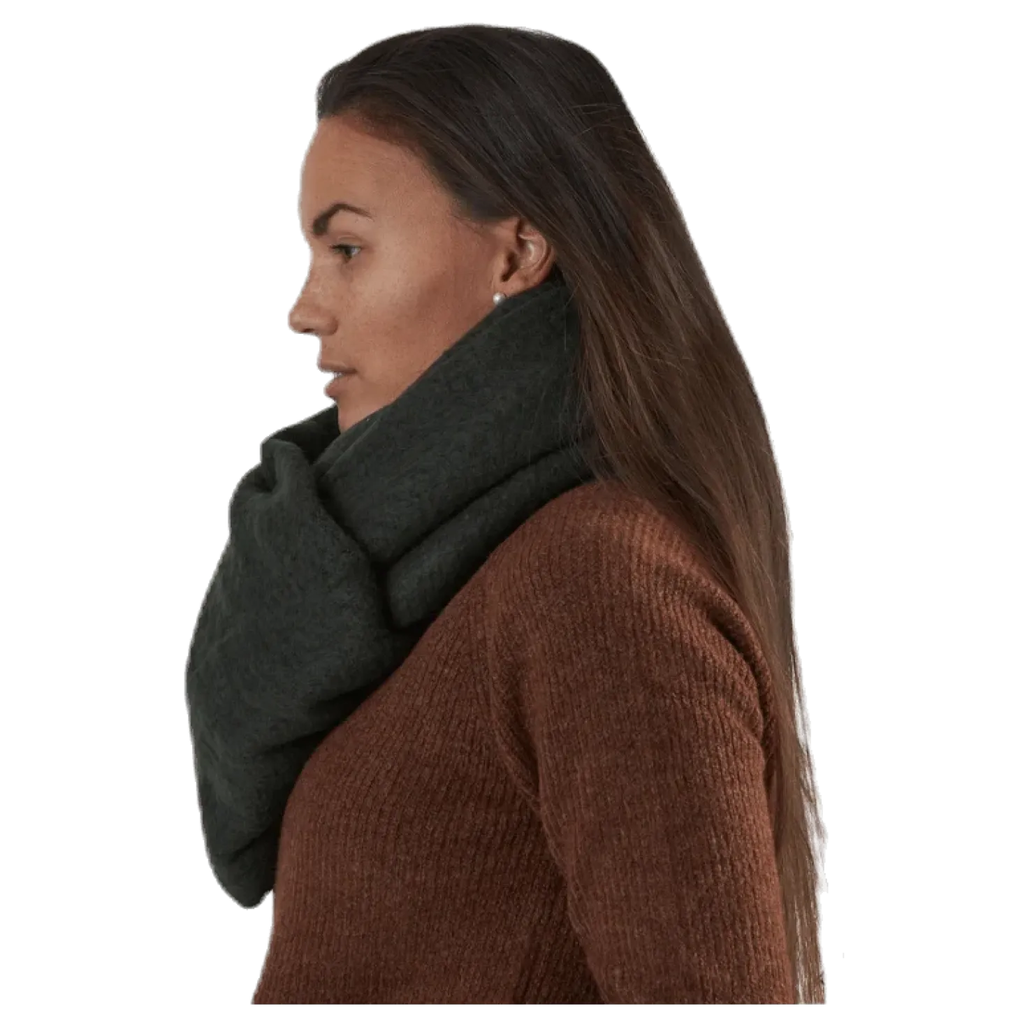 Lima Knit Long Scarf Black