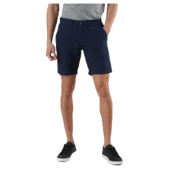 Linen Chino Shorts Blue