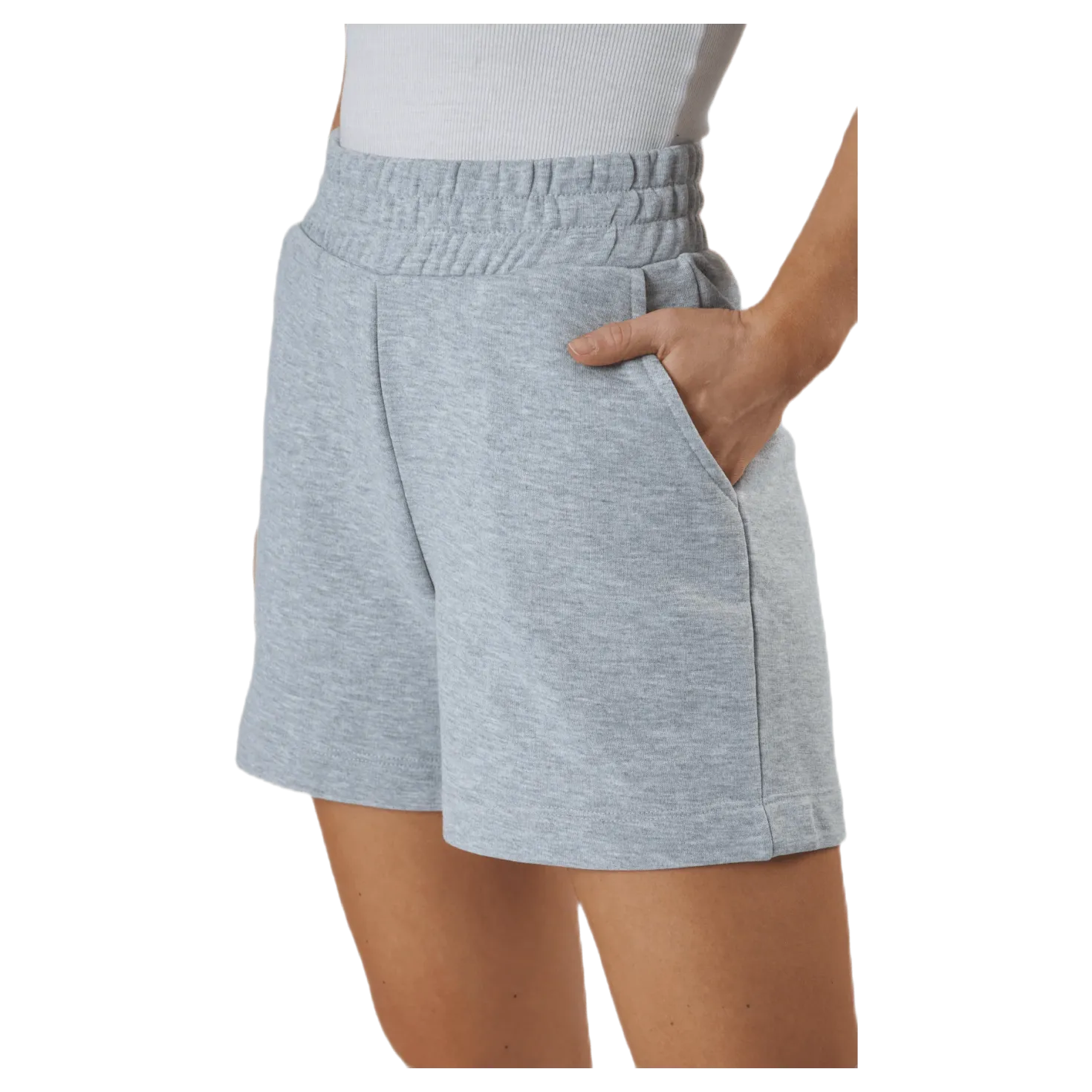 Liola Hw Sweat Shorts Lounge Grey