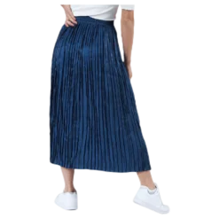 Liva Plisse Skirt Blue