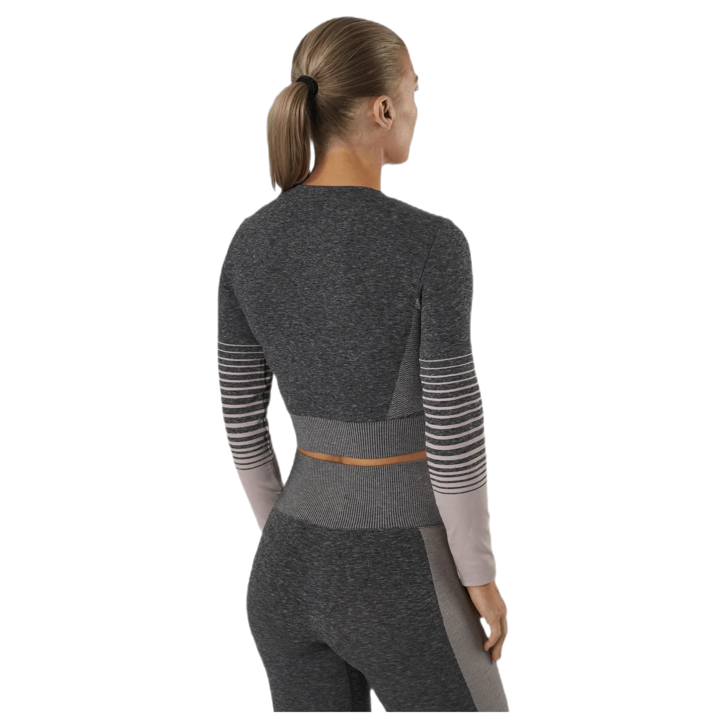 Lixy Ls Seamless Top Lounge Grey