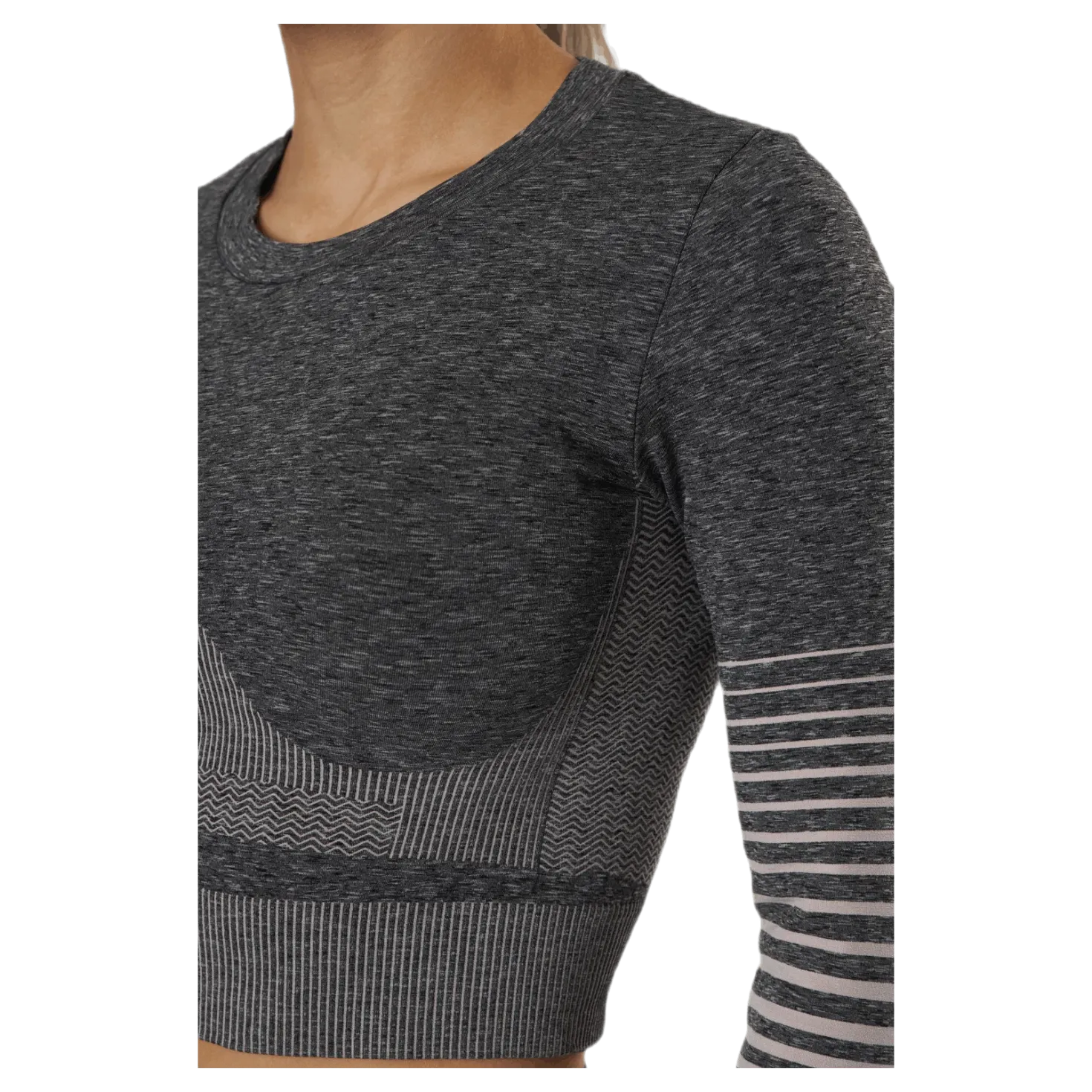 Lixy Ls Seamless Top Lounge Grey