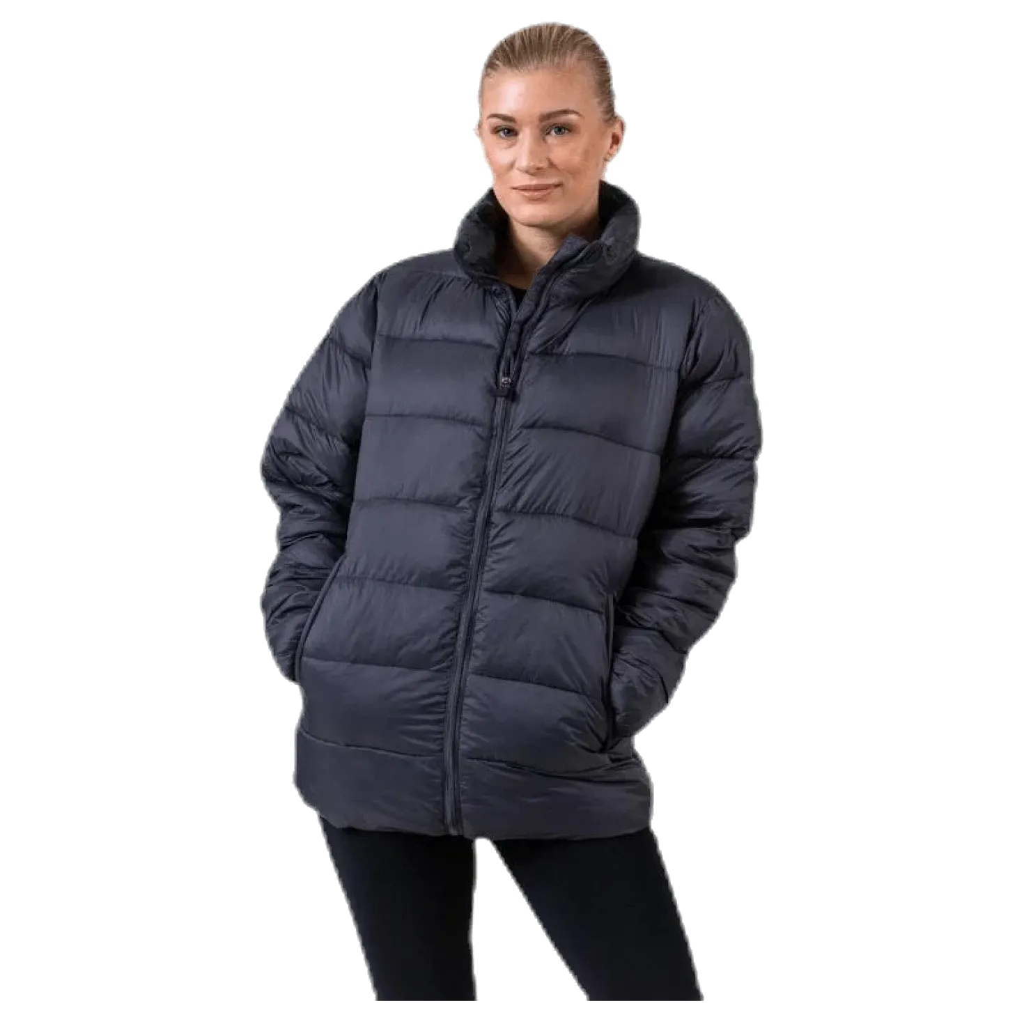 Logo Amby Padded Jacket Grey