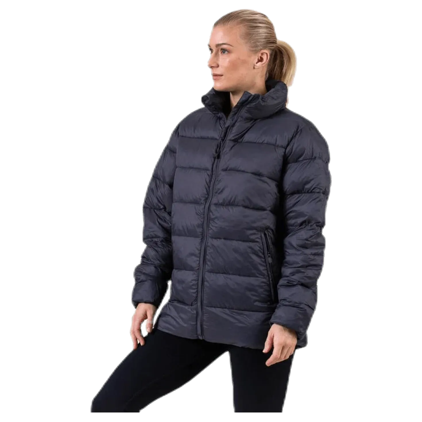 Logo Amby Padded Jacket Grey