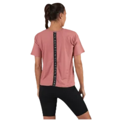 Logo Ribbed Tee Pink