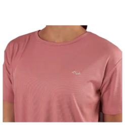 Logo Ribbed Tee Pink