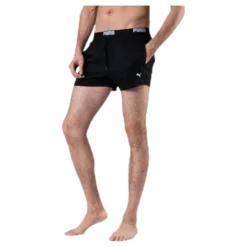 Logo Short Length Swim Shorts Black