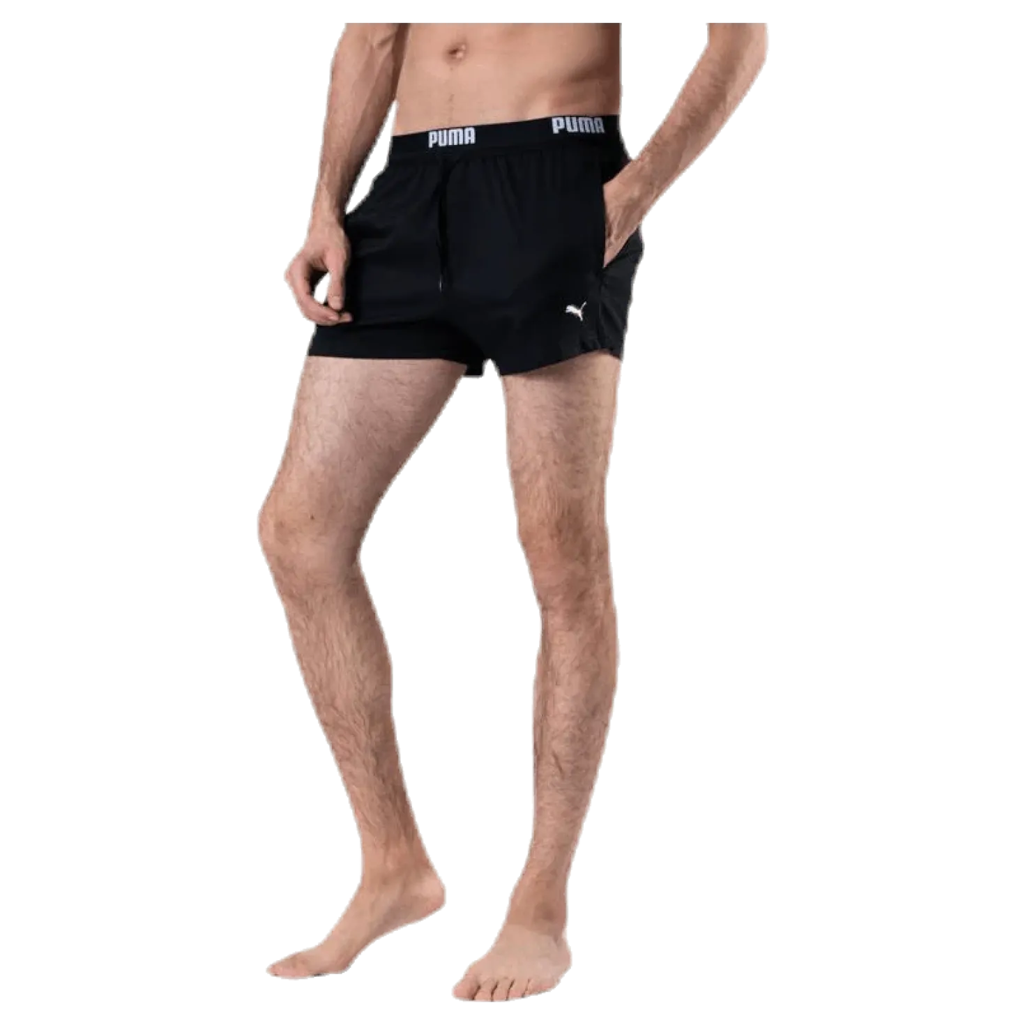 Logo Short Length Swim Shorts Black