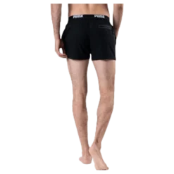 Logo Short Length Swim Shorts Black