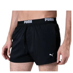 Logo Short Length Swim Shorts Black
