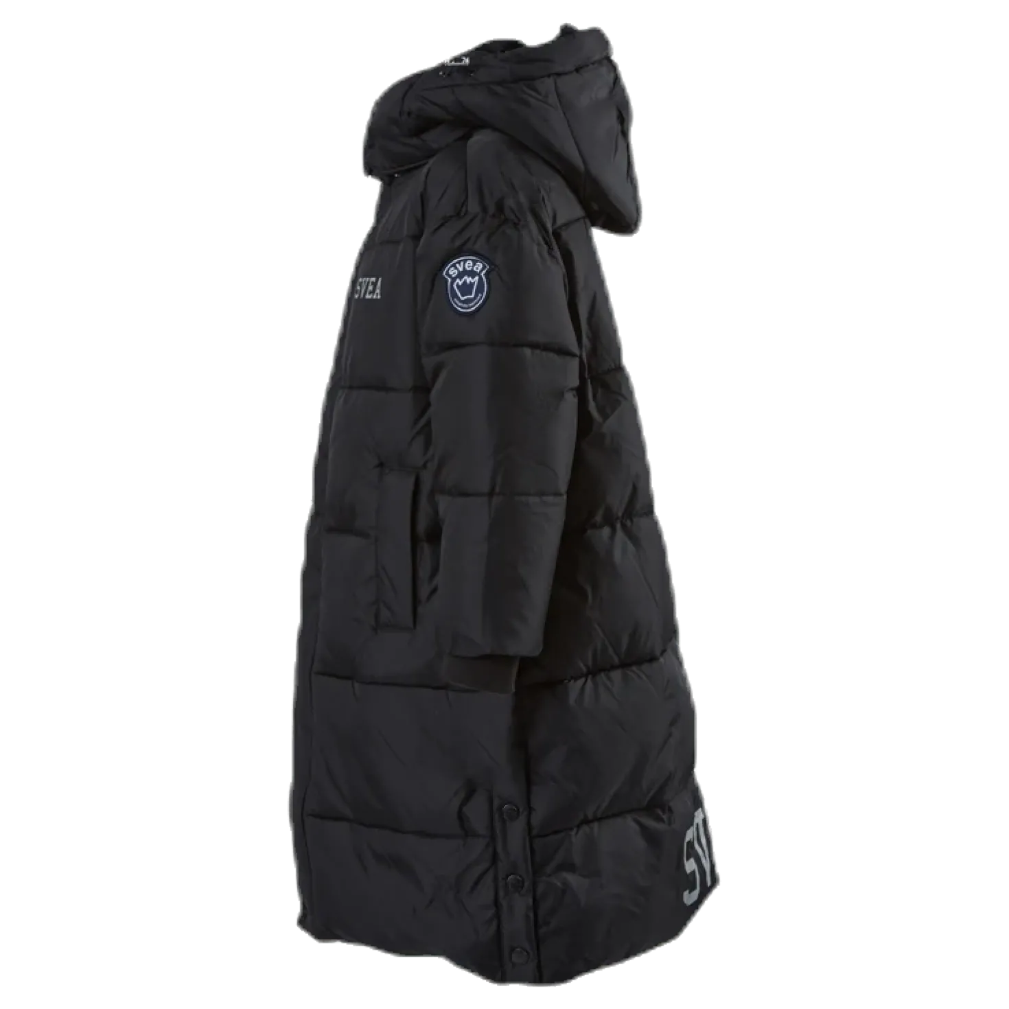 Long Puffer Coat Junior Black