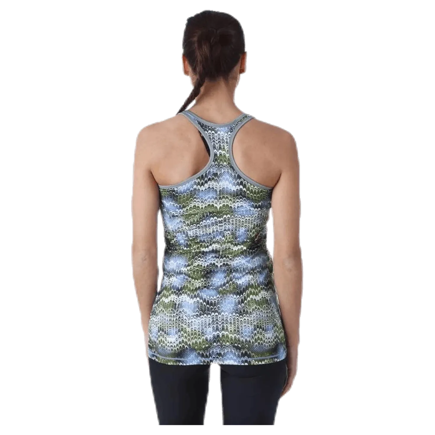 Long Racerback AOP Blue