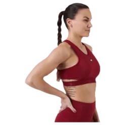 Low Support Removable Pads Bra Red