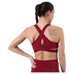 Low Support Removable Pads Bra Red