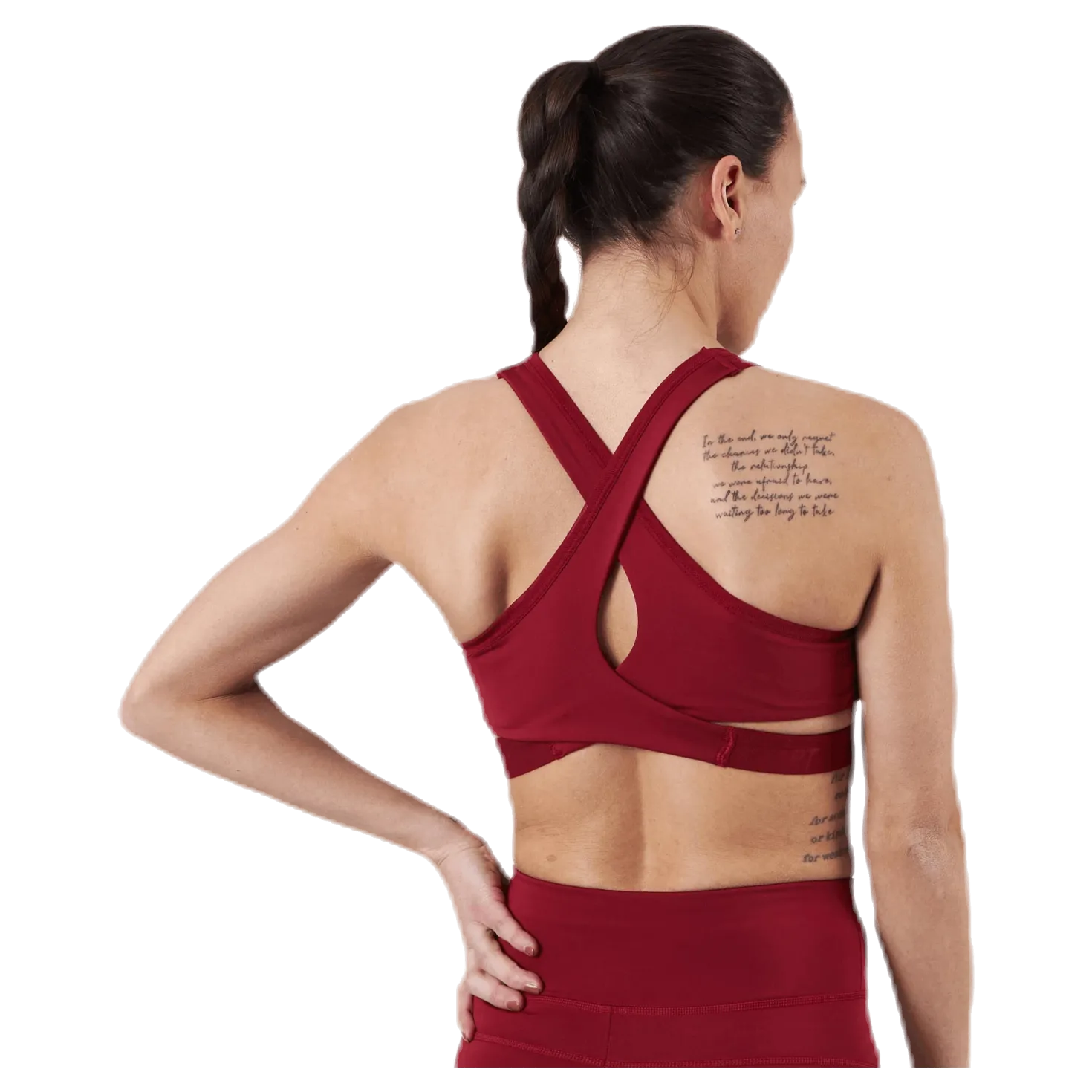 Low Support Removable Pads Bra Red