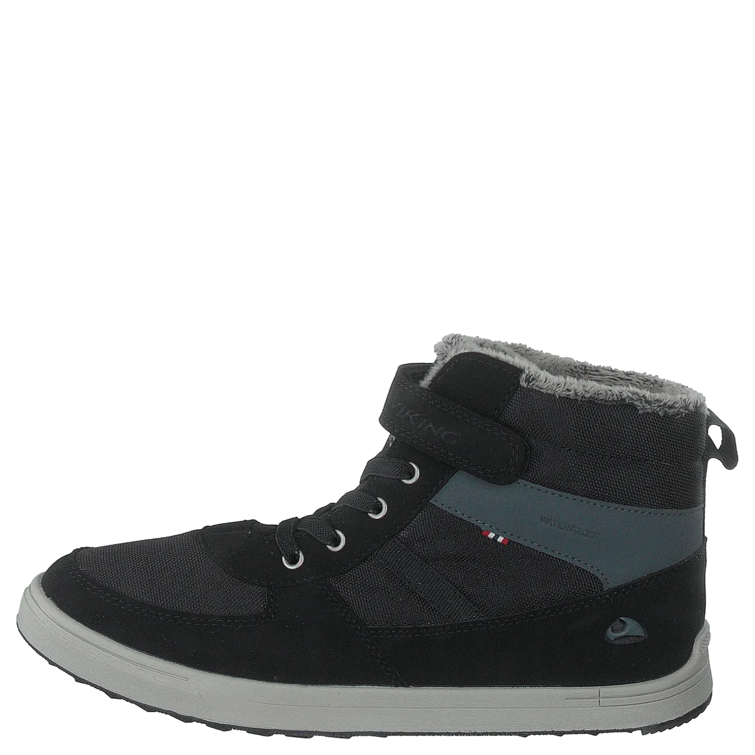 Lucas Mid WP Warm Jr Black/Grey