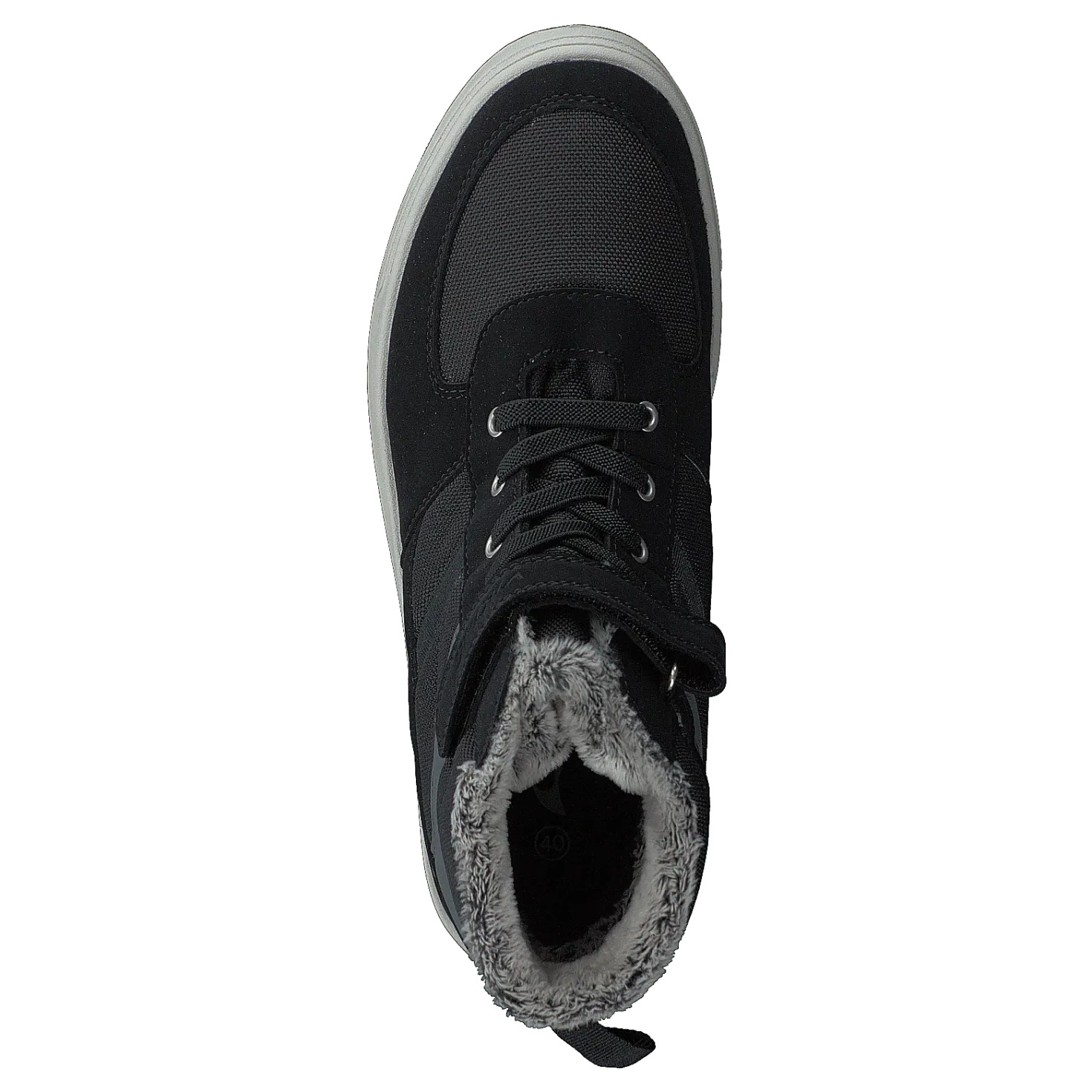 Lucas Mid WP Warm Jr Black/Grey