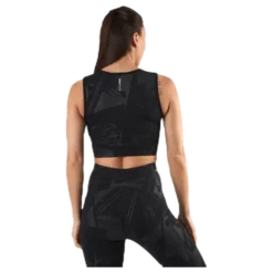 Mado Aop Cropped Training Top Black