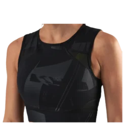 Mado Aop Cropped Training Top Black