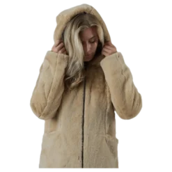 Malou Faux Fur Coat Cc Otw Beige