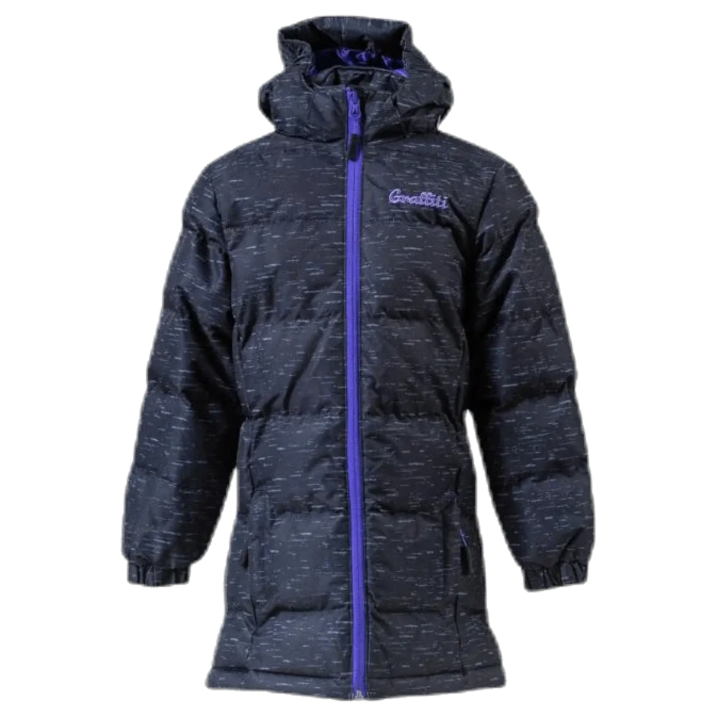 Mariel Girls Long Melange Pro-lite Jacket Black