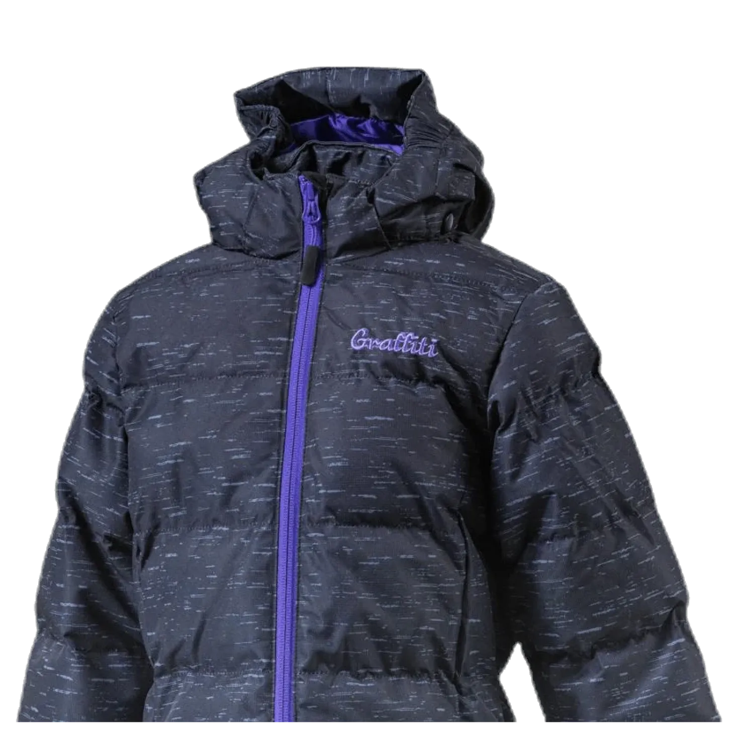Mariel Girls Long Melange Pro-lite Jacket Black