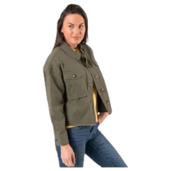 Marina Crop Jacket Green
