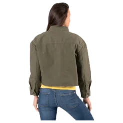 Marina Crop Jacket Green
