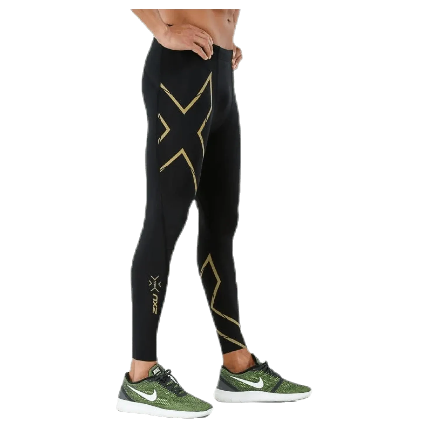 MCS Run Compression Tights M Black/Gold