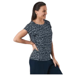 Melanie Capsleeve Blue/Patterned