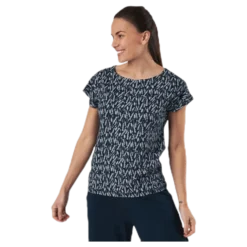 Melanie Capsleeve Blue/Patterned